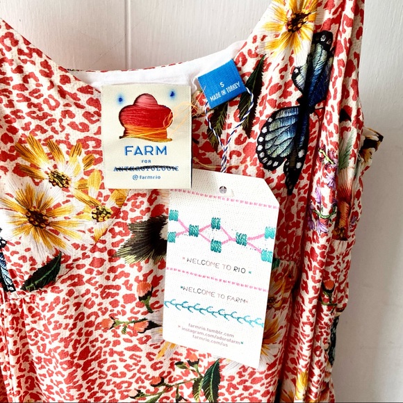 NWT Farm Rio for Anthropologie Verbena MIDI Dress Small - Picture 8 of 8